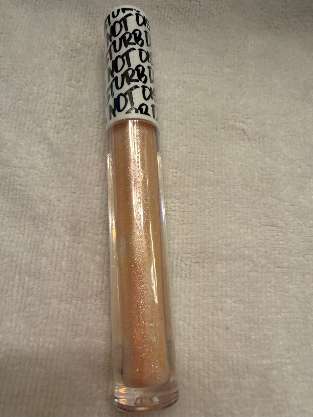 BH Cosmetics Do Not Disturb Peach-Gold Shimmer Lip Gloss Tube